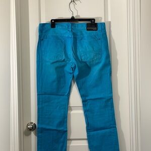 Express Men's Vibrant Teal Jeans